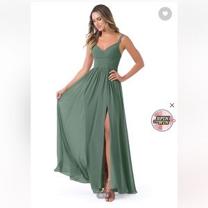 AZAZIE eucalyptus bridesmaid dress🌿